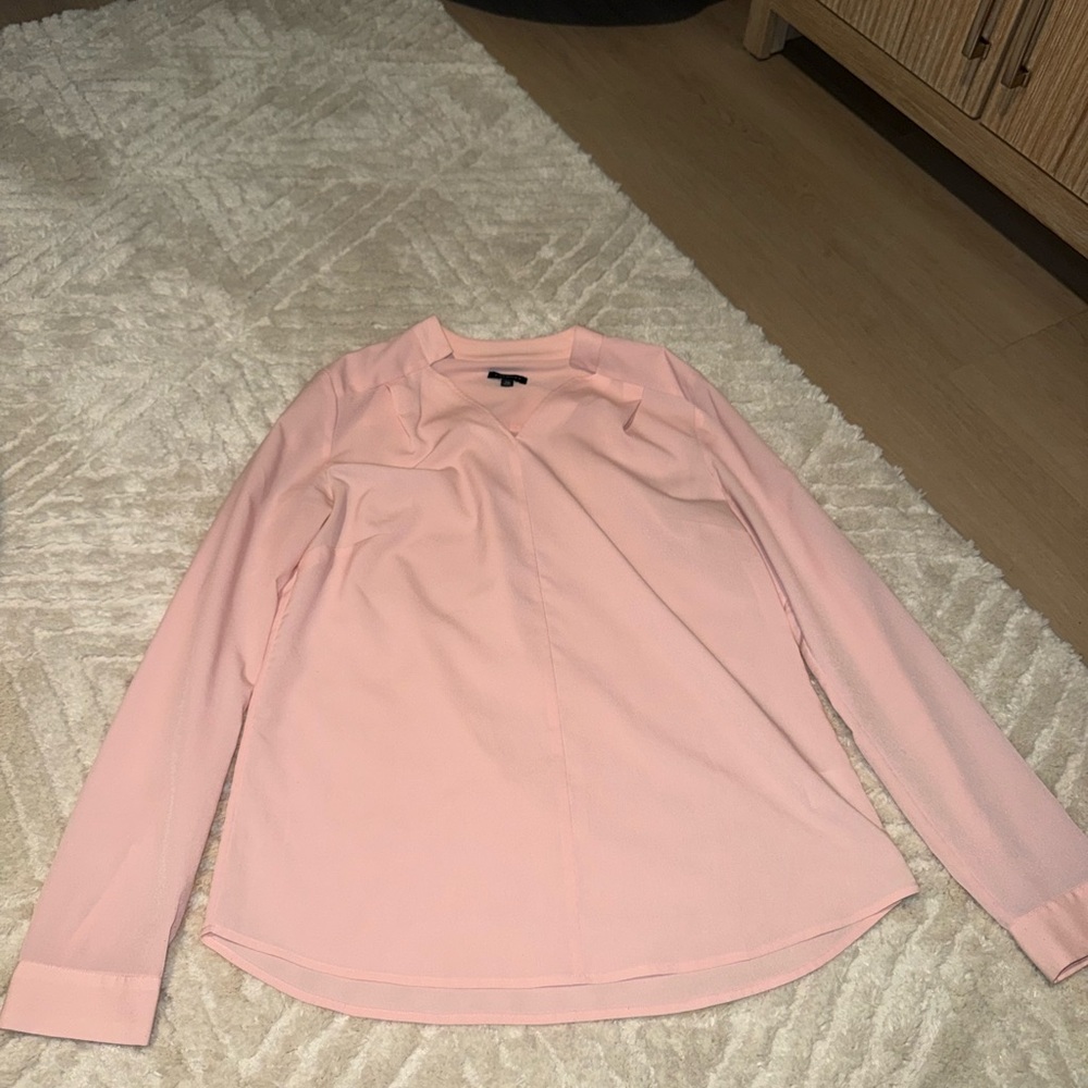 Talbots Light Pink Blouse with Long Sleeves